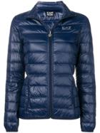 Ea7 Emporio Armani Fitted Puffer Jacket - Blue
