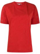 Stella Mccartney Perforated Monogram T-shirt - Red