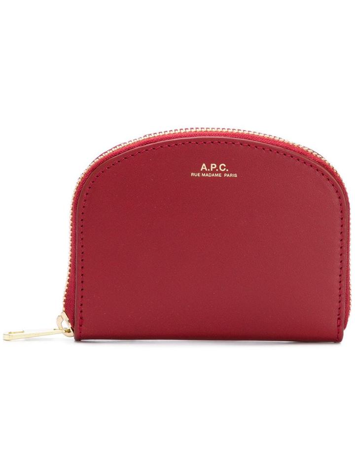 A.p.c. Half-moon Coin Purse - Red