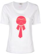Fendi Karlito-appliqué T-shirt - White