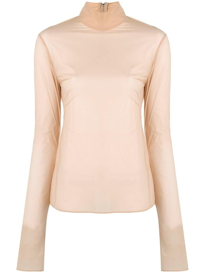 Ambush Classic Turtleneck Top - Neutrals