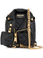 Moschino Jacket Cross Body Bag - Black