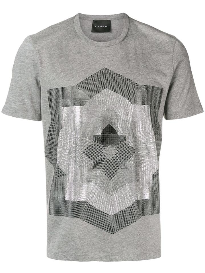 John Richmond Embellished T-shirt - Grey