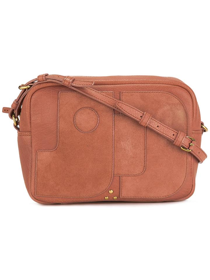 Jérôme Dreyfuss Dominique Soulder Bag, Women's, Pink/purple, Leather/suede