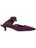 The Row Coco Mules - Pink & Purple