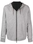 Ermenegildo Zegna Zipped Hooded Jacket - Grey