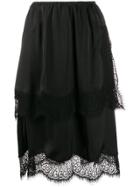 Lanvin Scalloped Midi Skirt - Black