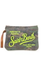 Mc2 Saint Barth Parisienne Camouflage-print Clutch - Green