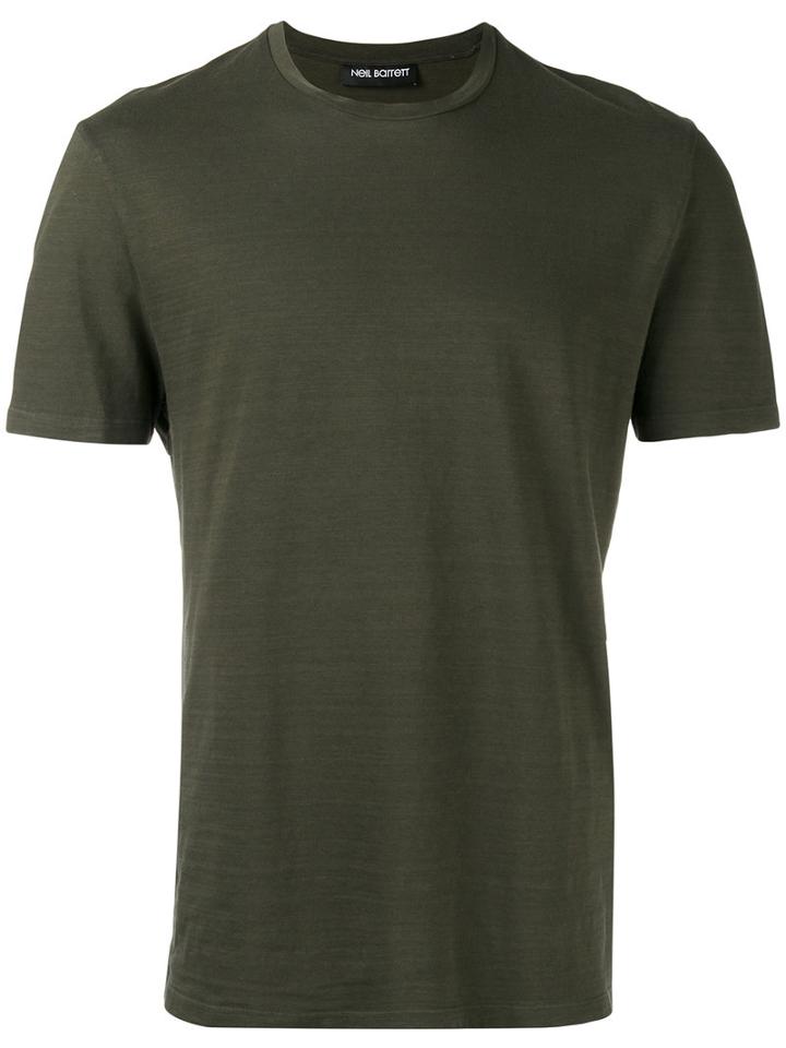 Neil Barrett Classic T-shirt, Men's, Size: Medium, Green, Cotton