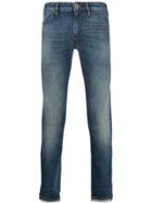Pt05 Washed Effect Jeans - Blue