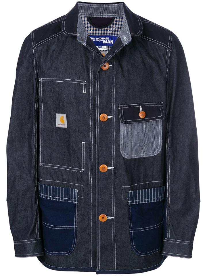 Junya Watanabe Man Oversized Denim Jacket - Blue