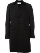 Saint Laurent Velvet Collar Smoking Coat, Men's, Size: 46, Black, Silk/cotton/cupro/wool