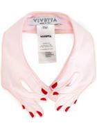 Vivetta Cernia Collar, Women's, Pink/purple, Cotton