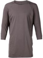 Devoa Raglan Panel T-shirt, Men's, Size: 1, Grey, Cotton
