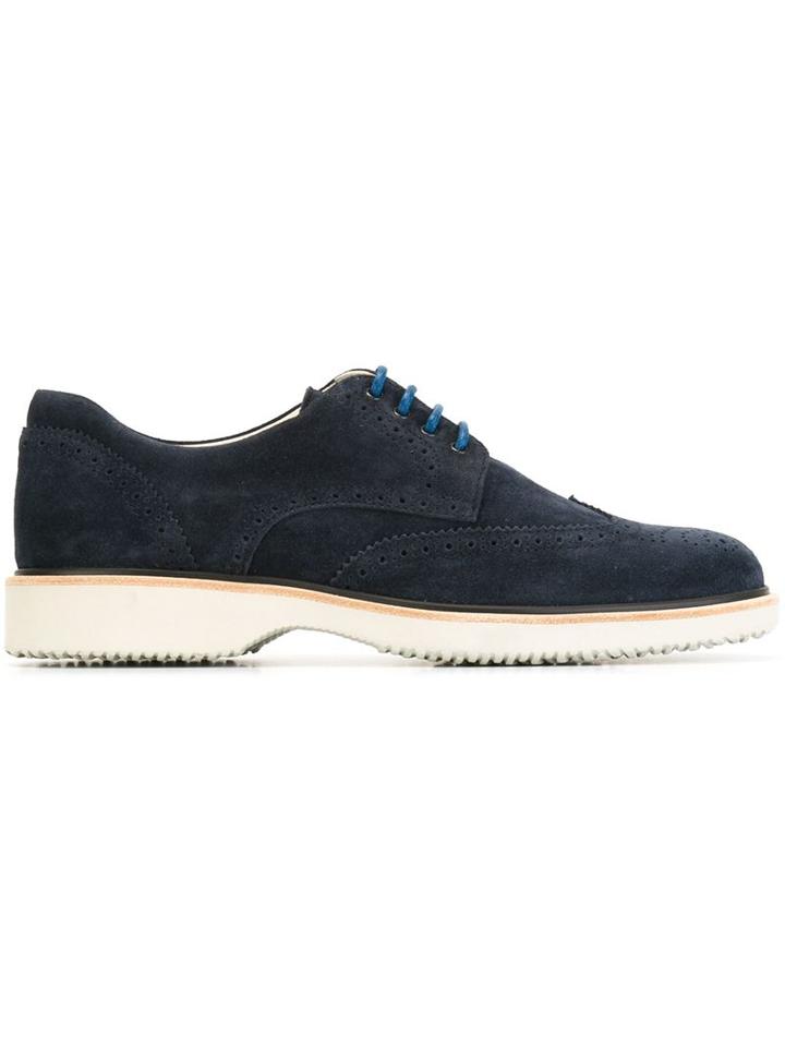 Hogan Suede Brogue Shoes