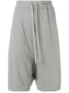 Rick Owens Drkshdw Dropped Crotch Track Short - Grey