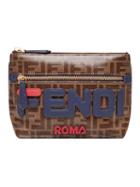 Fendi Fendimania Medium Pyramid Wallet - Brown