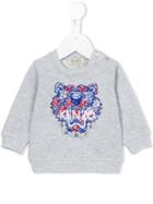 Kenzo Kids - Logo Print Sweatshirt - Kids - Cotton - 18 Mth, Grey