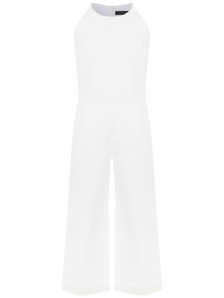 Andrea Marques Panelled Cachecoeur Jumpsuit - White