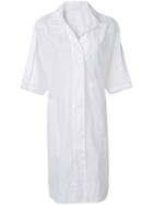 Victor Alfaro Elongated Shortsleeved Shirt, Women's, Size: 4, White, Cotton