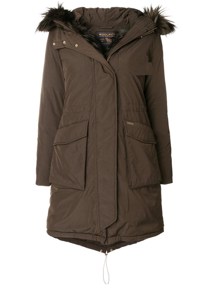 Woolrich Padded Parka Coat - Brown