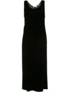 Vince Sleeveless Mid Dress, Women's, Size: Small, Black, Viscose/silk