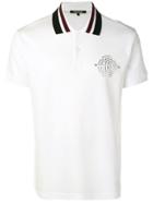 Roberto Cavalli Contrast Collar Polo Shirt - White