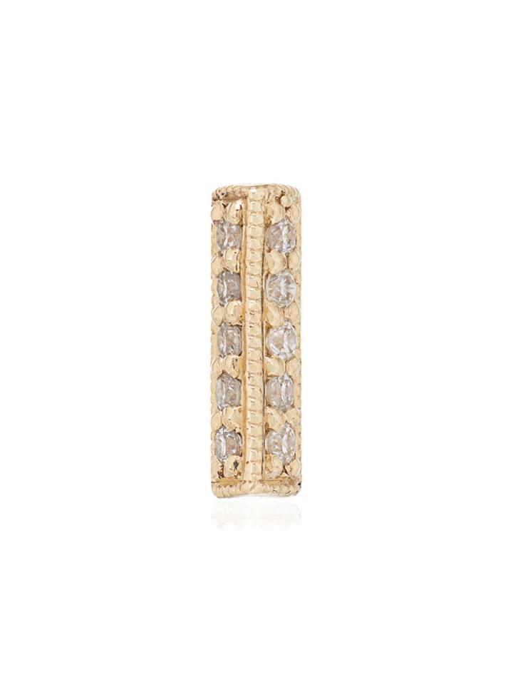 Lizzie Mandler Fine Jewelry 18k Gold And Diamond Oblong Stud -