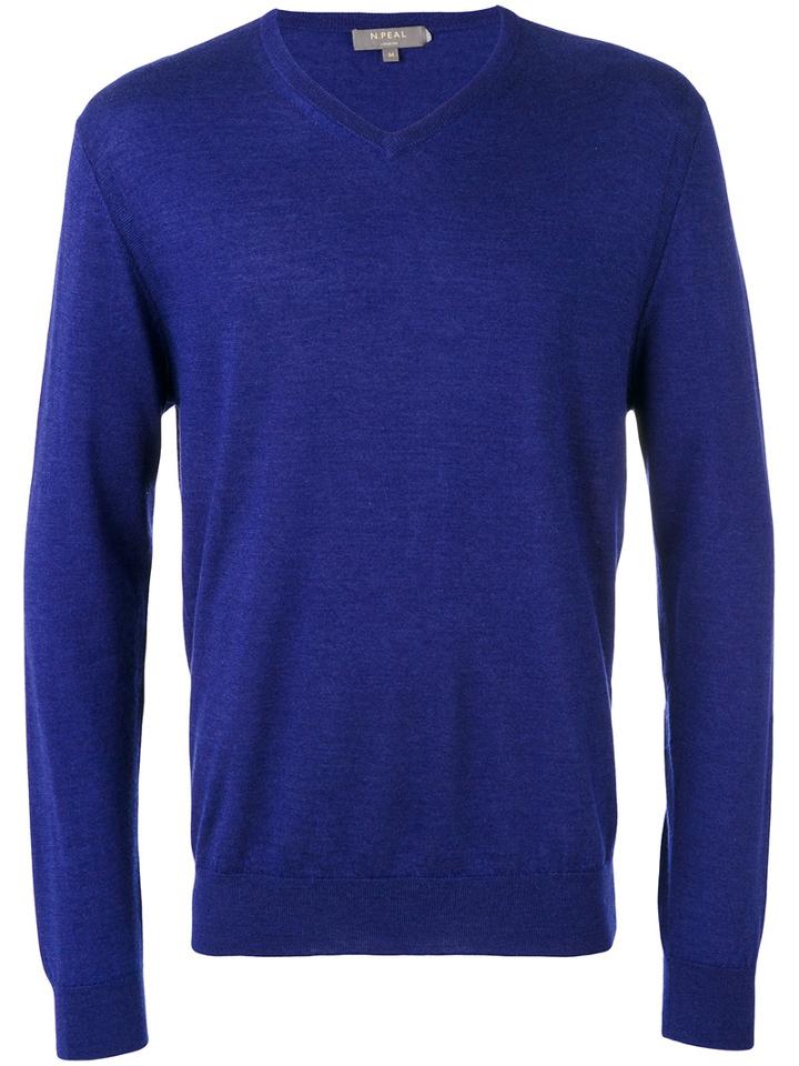 N.peal - The Conduit Fine Gauge Jumper - Men - Cashmere - S, Blue, Cashmere