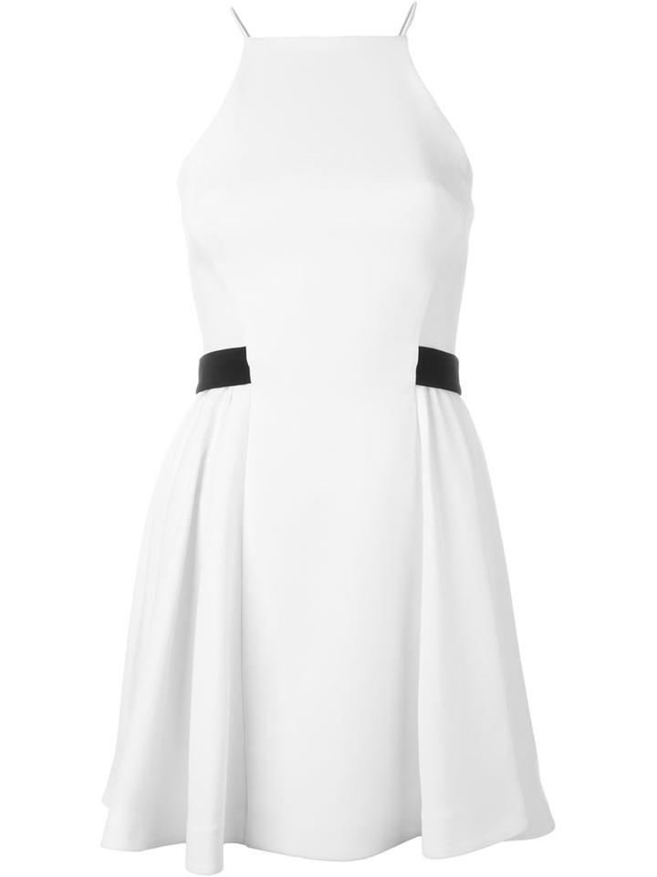 David Koma Halterneck Dress, Women's, Size: 10, White, Acetate/viscose