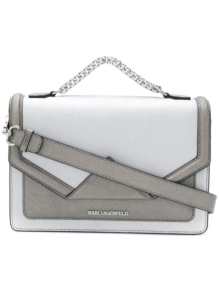Karl Lagerfeld K/klassik Shoulder Bag - Metallic