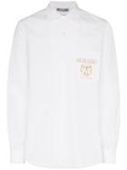 Moschino Logo Print Long-sleeve Shirt - White
