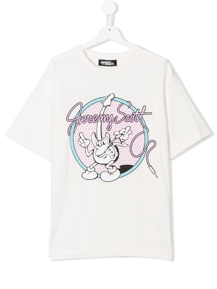 Jeremy Scott Junior Logo Print T-shirt - White
