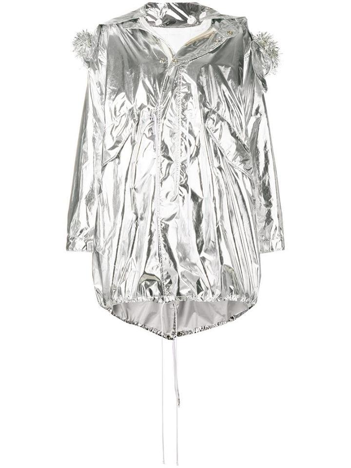 Mm6 Maison Margiela Oversized Parka - Grey