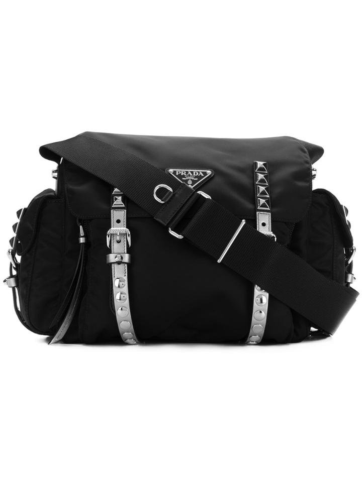 Prada Shell Tote - Black