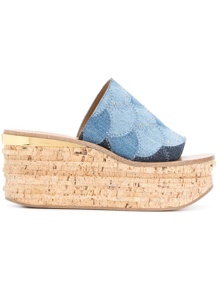 Chloé Camille Wedges - Blue