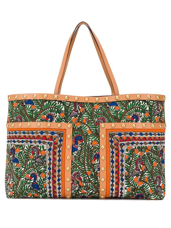 Tory Burch Patterned Tote Bag - Orange