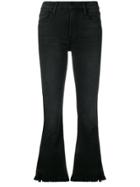 Frame Cropped Bootcut Jeans - Black