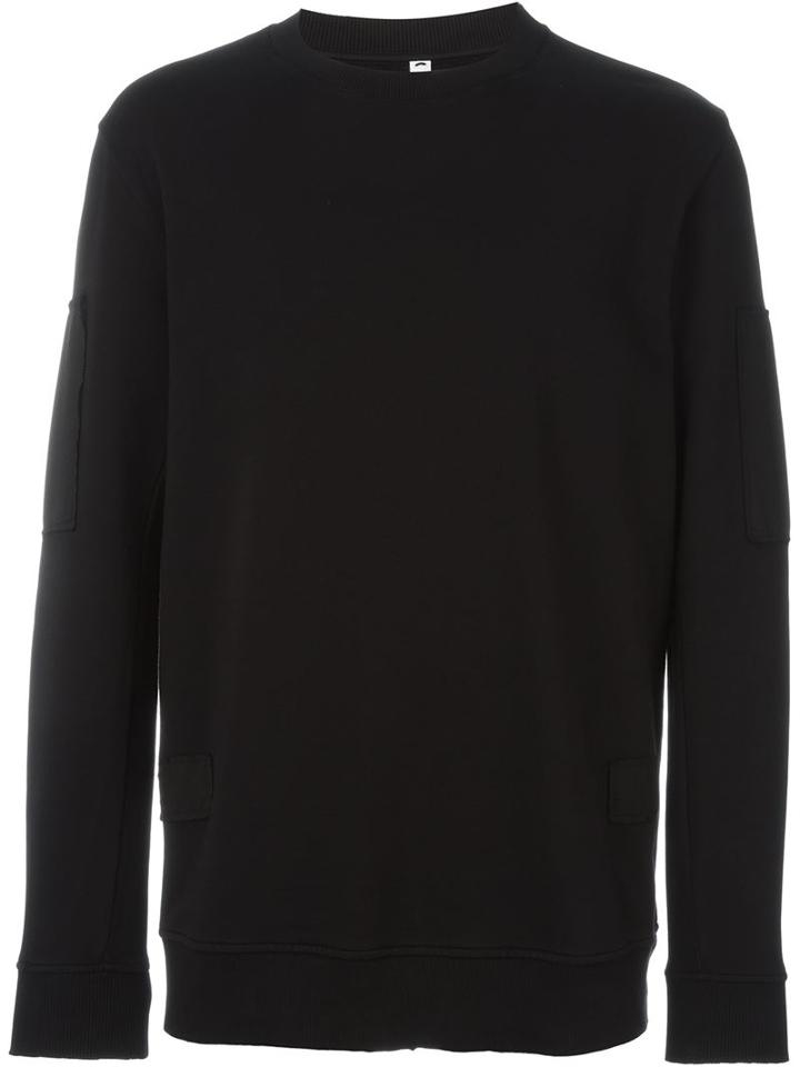 Damir Doma Crew Neck Sweatshirt, Men's, Size: Small, Black, Cotton