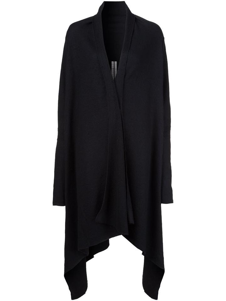 Rick Owens Oversized Cardi-coat, Women's, Size: 42, Black, Cashmere
