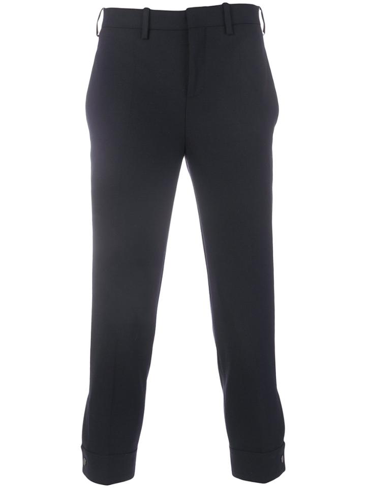 Neil Barrett Tailored Cuff Hem Trousers - Blue