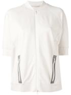 Brunello Cucinelli Short Sleeve Jacket, Women's, Size: Xs, Nude/neutrals, Cotton/spandex/elastane
