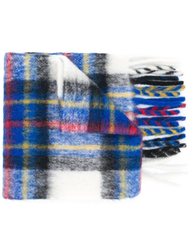 Polo Ralph Lauren Check-print Scarf - Blue
