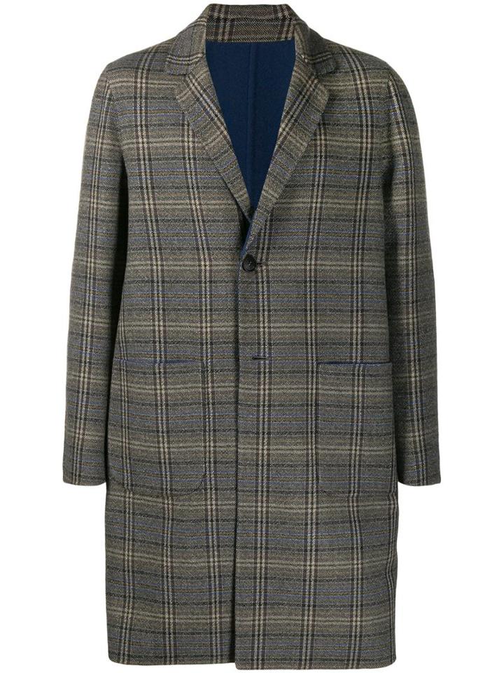 Etro Plaid Coat - Neutrals