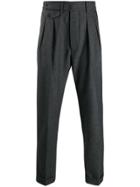 Lardini Side Buckle Tailored Trousers - Grey