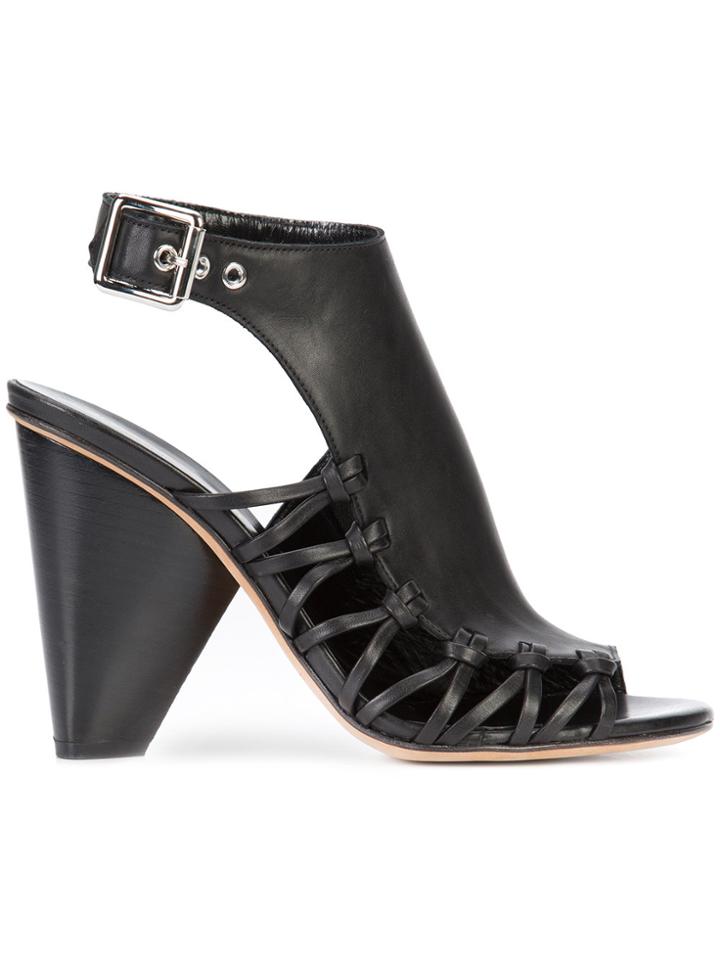 Derek Lam Nora Lace Up Sandal - Black