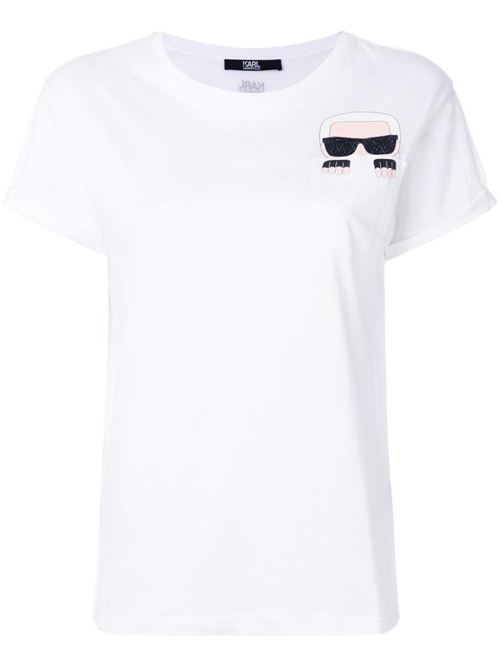 Karl Lagerfeld Karl Pocket T-shirt - White