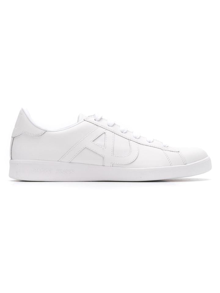 Armani Jeans Lace-up Sneakers - White