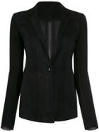 Isaac Sellam Experience One-button Fitted Leather Jacket - Black