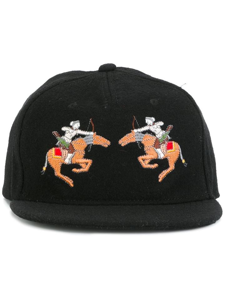 Les Benjamins Snapback Cap, Men's, Black, Viscose/wool